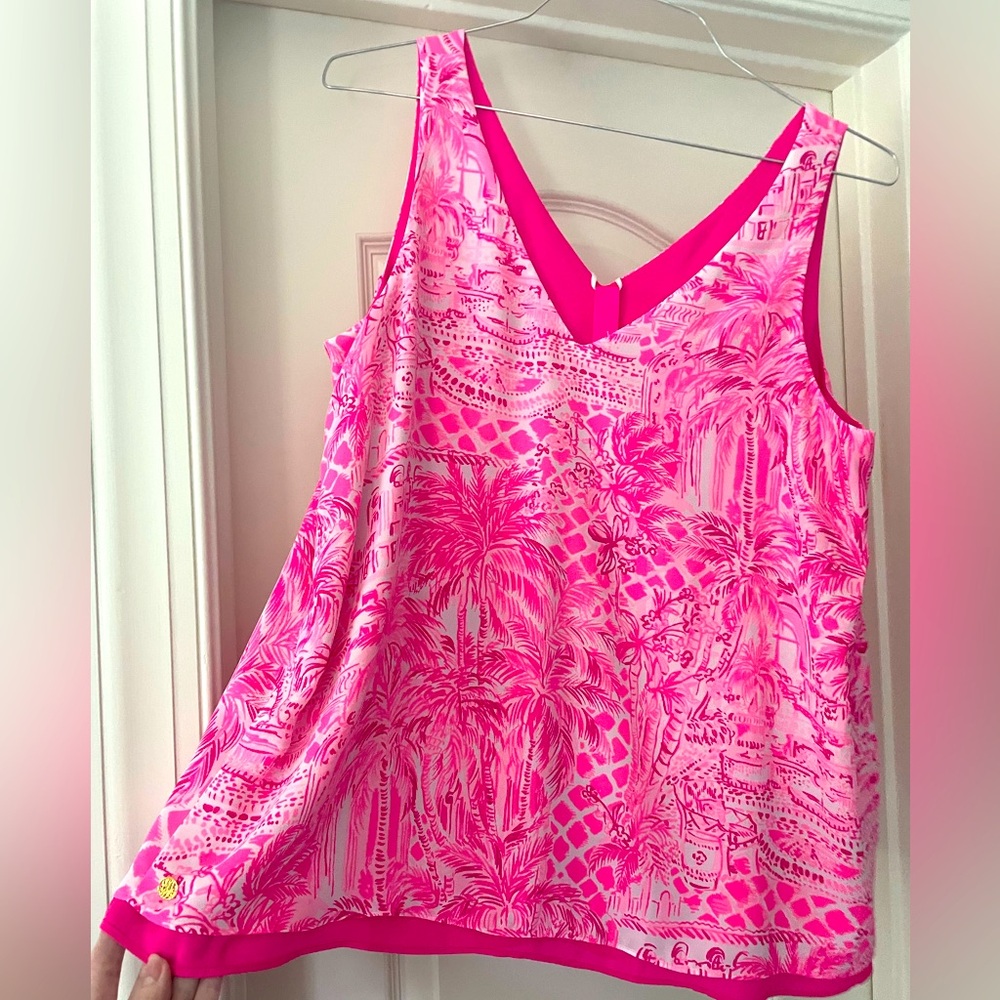 *Like New* Lilly Pulitzer Reversible Florin Straight Hem Tank